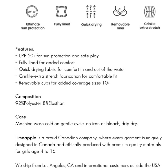 LIMEAPPLE - Ester Crinkle One Piece Swimsuit - Black SIZE 12 - Picture 3 of 4